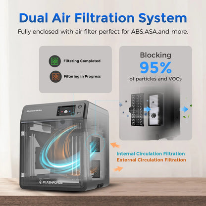 Flashforge Adventurer 5M 3D Printer, Fully Auto Leveling & 600mm/s High Speed Printing, Black