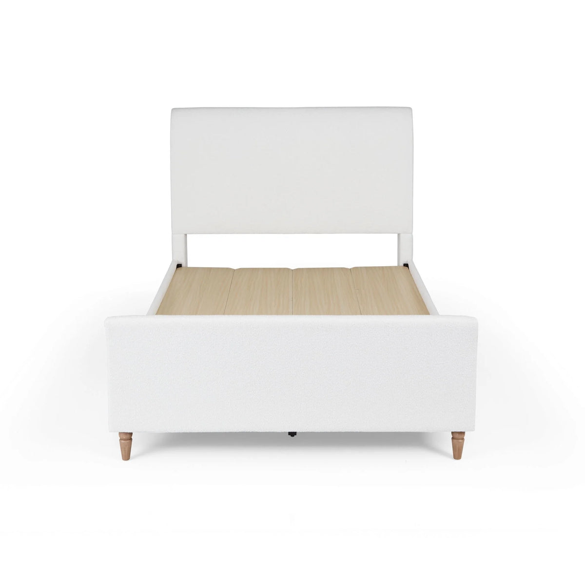 My Texas House Flynn Boucle Platform Bed, Queen, Cream