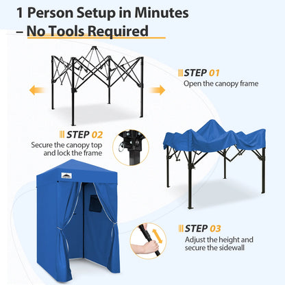 EAGLE PEAK Flex Ultra Compact 4 ft x 4 ft Pop-up Changing Room Canopy, Portable Privacy Cabana