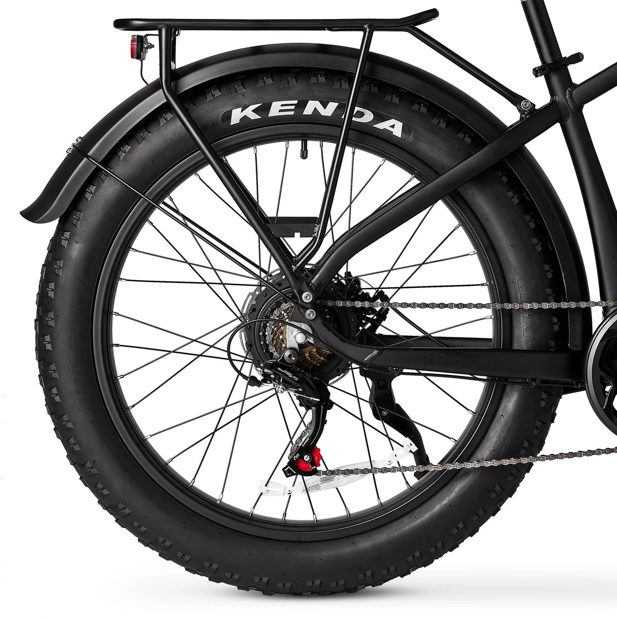26" Ozark Trail M.3 Ranger+ Electric Fat Tire Bike, 48V, Class 2, Black, Fits Riders 5'2" - 6'1", Adult