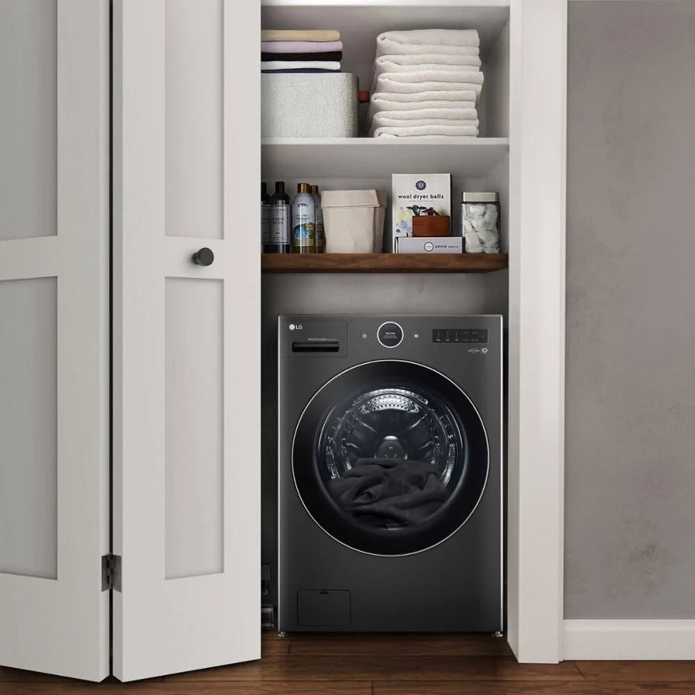 LG 5 Cu. Ft. Black Steel Electric All-in-One Washer Dryer Combo
