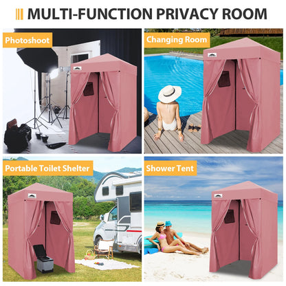 EAGLE PEAK Flex Ultra Compact 4 ft x 4 ft Pop-up Changing Room Canopy, Portable Privacy Cabana