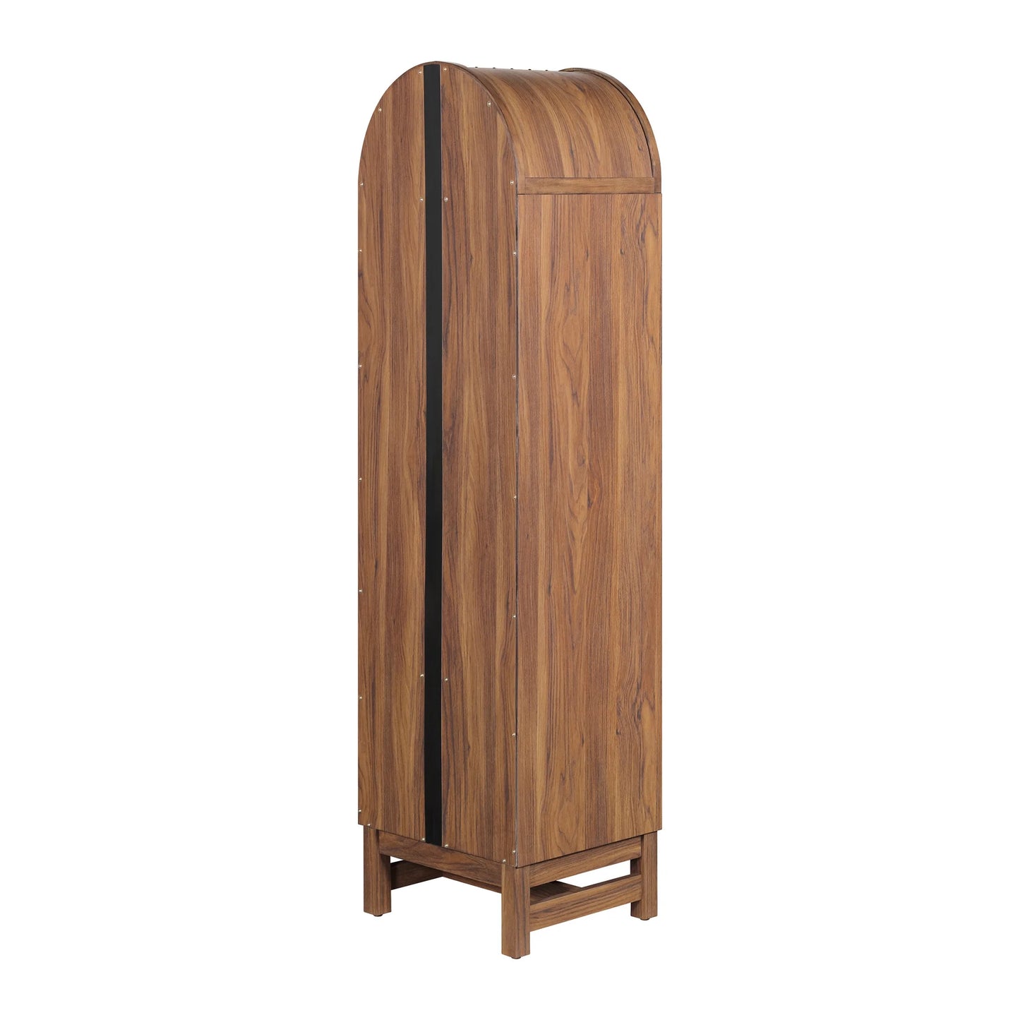 Better Homes & Gardens Juliet Narrow Arch Bookcase, Rich Black and Light Honey