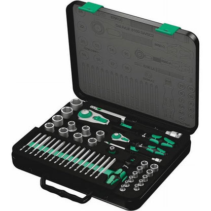 Wera Zyklop Metric 1/4�� & 1/2" Drive Speed Ratchet Socket/Bit Set (43-Piece Set)