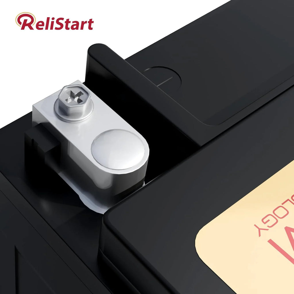 Relistart AUX14 Auxiliary Battery, 12V 14Ah AGM Battery, 200CCA, Rechargeable AGM Car Battery, Maintenance Free 36 Months Warranty