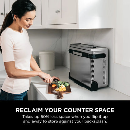 Ninja?? SP101 Foodia?�� 8-in-1 Digital Air Fry Oven, Flip-Away for Storage, Dehydrate, Keep Warm