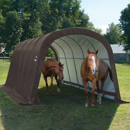 ShelterLogic Run-in Equine Shelter, 12' x 20 'x 8'