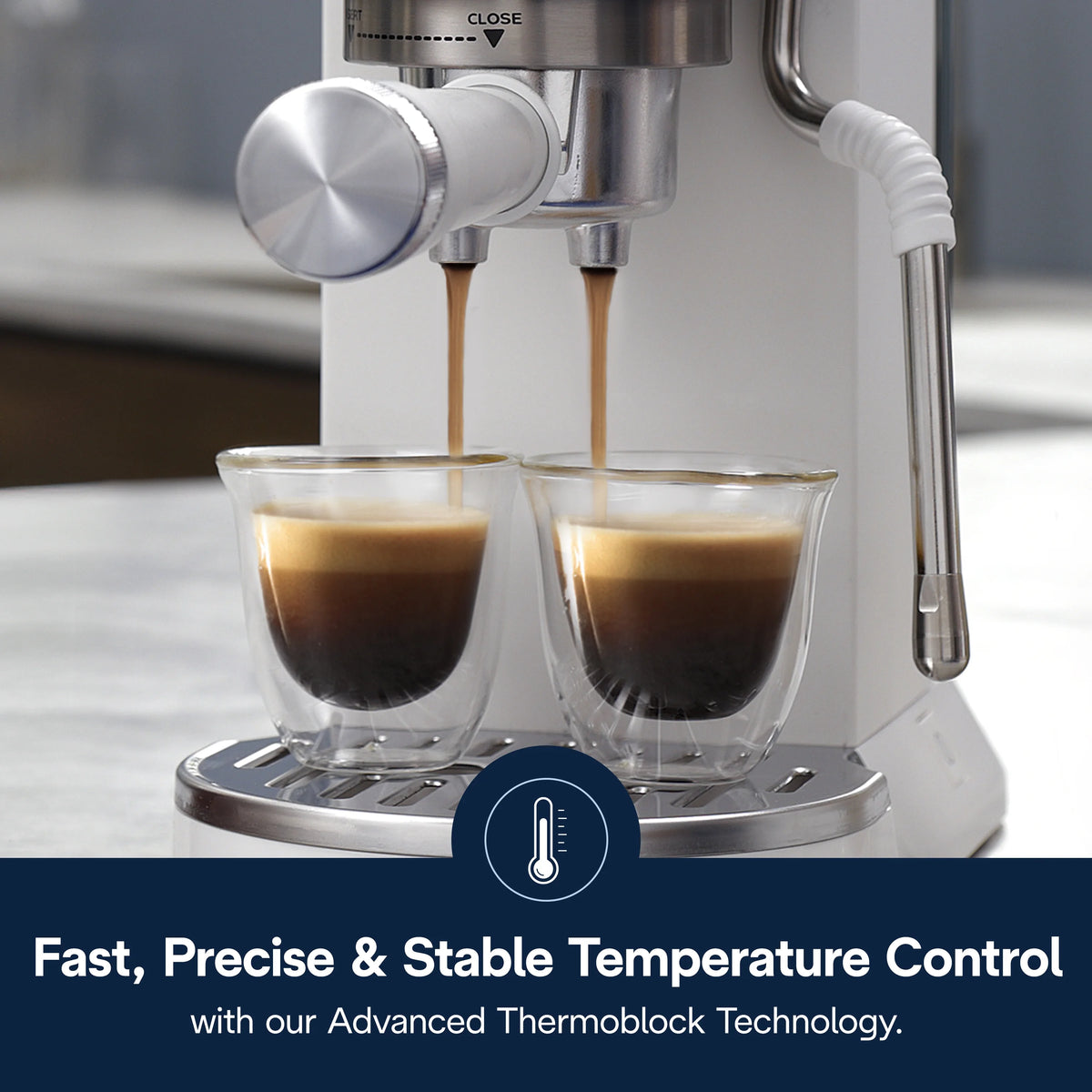 De’Longhi Dedica Duo Espresso Machine, Compact Size with Built in Frother for Latte Art, Brew Espresso, Cold Brew, Lattes & More, Stainless Steel