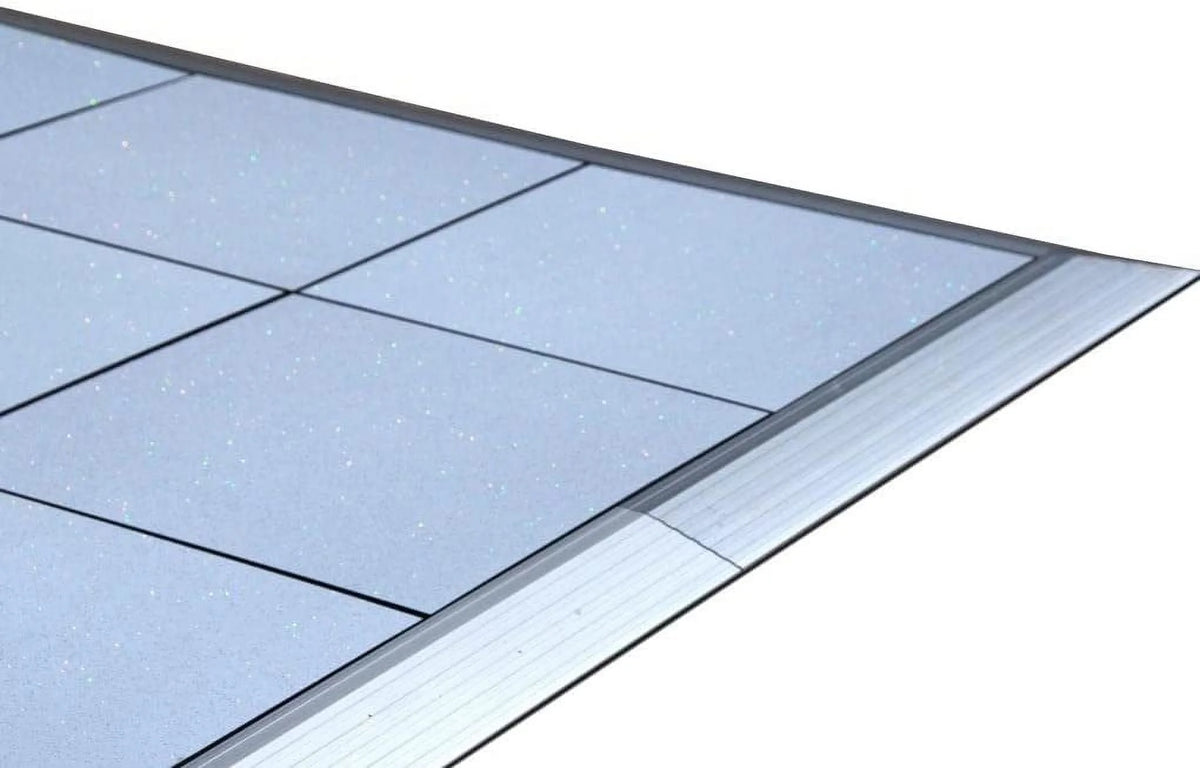 TentandTable Black Sparkle Portable Commercial Dance Floor - Indoor & Outdoor, 9 ft x 9 ft