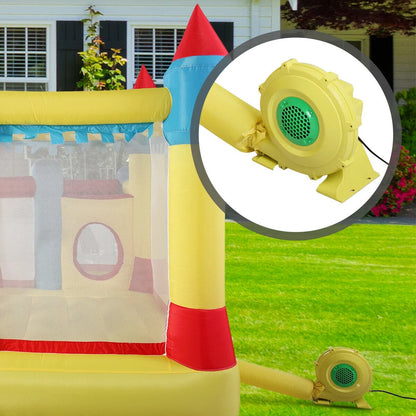 Hommoo Air Blower Pump, Air Mattress Pump, Electric Air Pump,Bounce House Blower for Inflatable Bounce House Bouncy Castle, Yellow