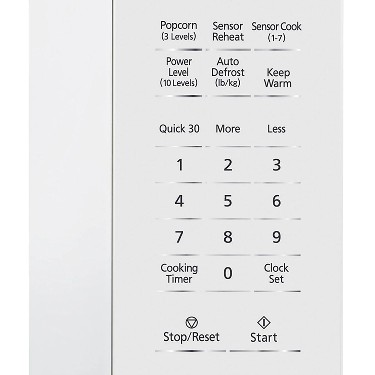 Panasonic  New 1.3 Cu. ft. 1100W Genius Sensor Countertop Microwave Oven in White