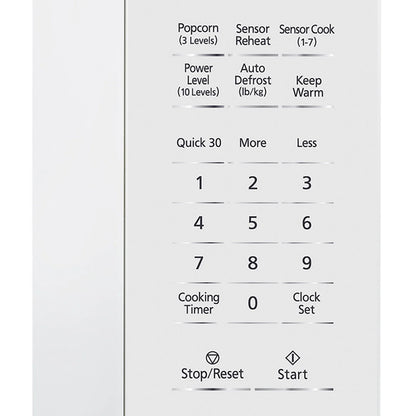 Panasonic  New 1.3 Cu. ft. 1100W Genius Sensor Countertop Microwave Oven in White