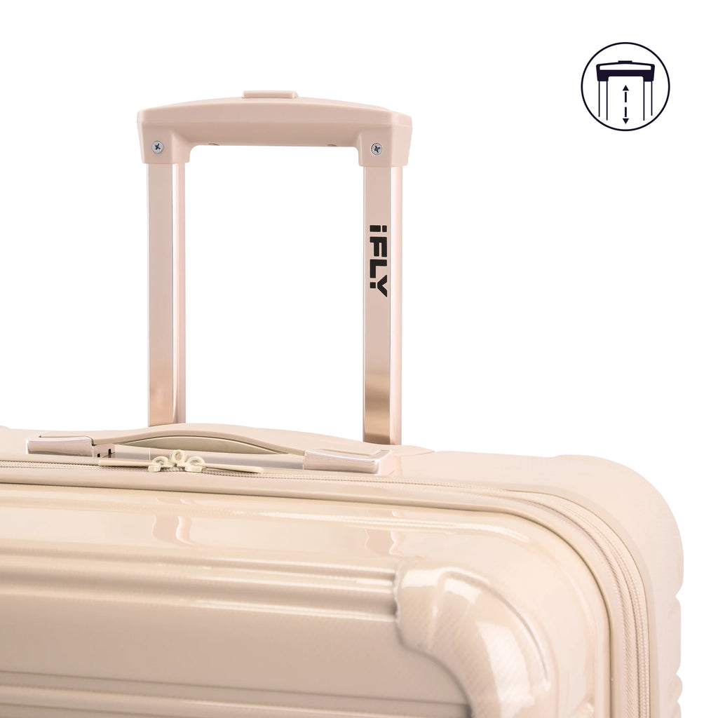 iFLY Hardside Fibertech 3.0 2 Piece Set, 20" Carry-on and 28" Checked Luggage, Gadget Gray