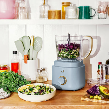 Beautiful 10-Cup Food Processor with Accessories, White Icing by Drew Barrymore