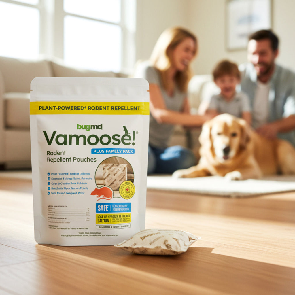 BugMD Vamoose Plus Rodent Repellent Pouches, 8-pack