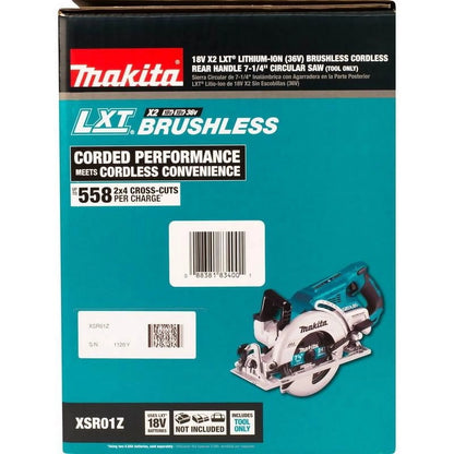 Makita Circular Saw, 7.25 in Dia, 5100 RPM XSR01Z