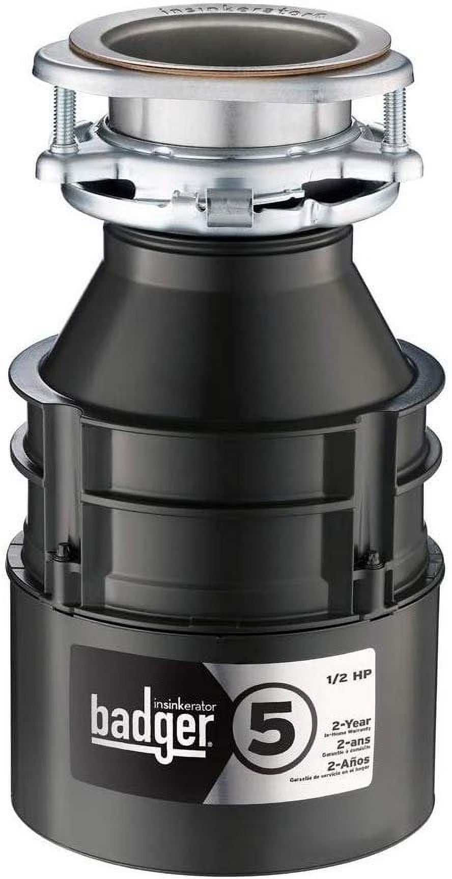 InSinkErator Garbage Disposal, Badger 5, 1/2 HP Continuous Feed