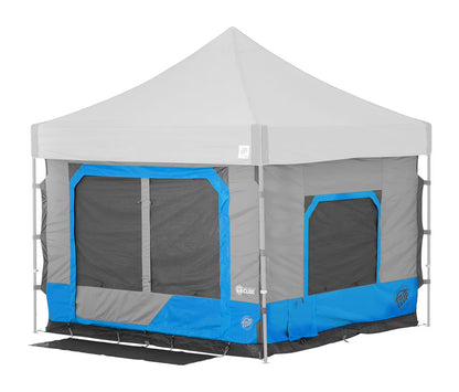 E-Z Up® Camping Cube™ 6.4, Outdoor Camping Cube Converts to 10" Straight Canopy Tent, Royal Blue