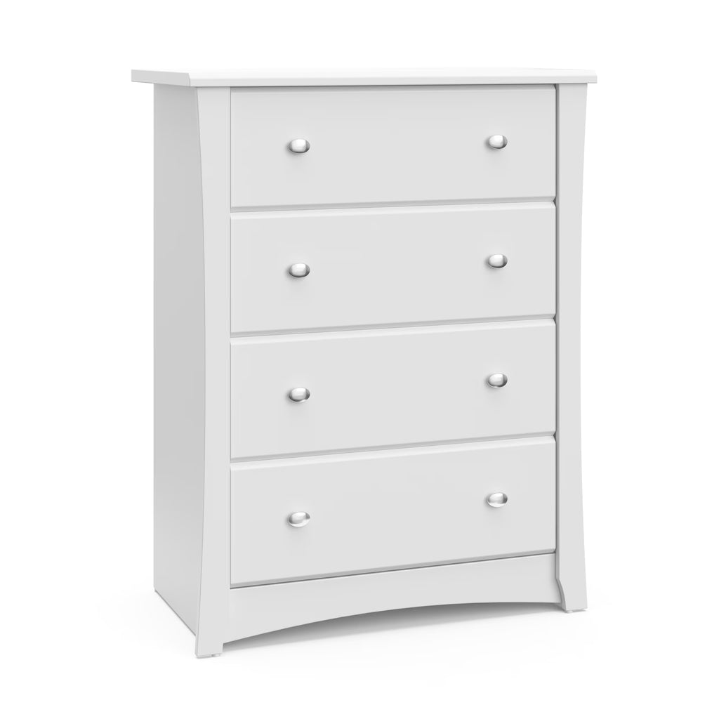 Storkcraft Crescent 4 Drawer Childrens Nursery Dresser, Espresso