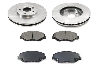 Front Semi-Metallic Brake Pad and Rotor Kit - Compatible with 2003 - 2008 Honda Pilot 2004 2005 2006 2007