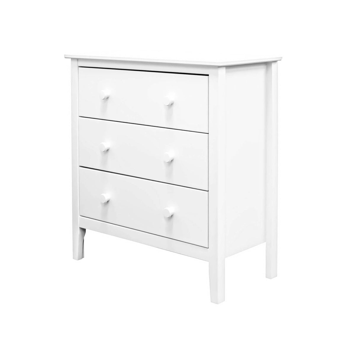 Adeptus Solid Wood Easy Pieces 4 Drawer Chest of Drawers - White