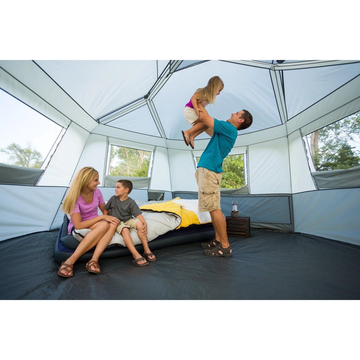 Ozark Trail 15' x 13' 8-Person Instant Hexagon Cabin Tent, 36.04 lbs