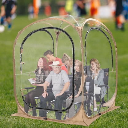 ABORON Sports Tent Pop Up Pod, Instant Weather Proof Pop Up Tent Shelter with Carry Bag, Clear View Bubble Tent for Watching Sports Events, Camping, Fishing, Portable & Foldable