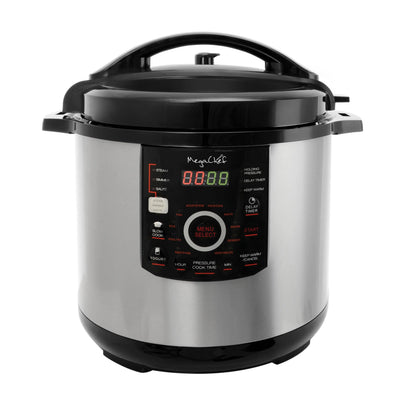 Megachef 8-Quart Digital Pressure Cooker, 15" x 15"