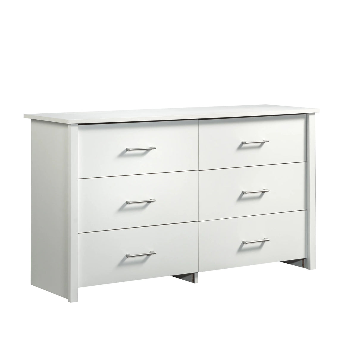 Mainstays Hillside 6-Drawer Dresser, Soft White Finish