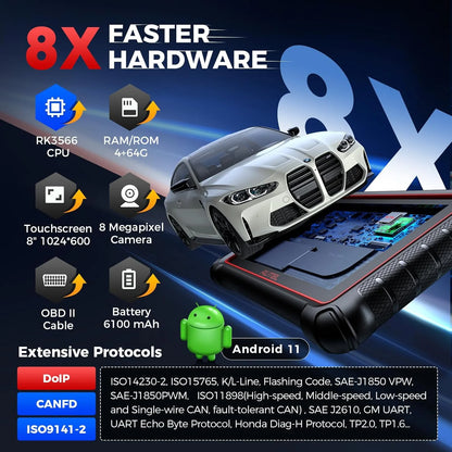 Autel Scanner MaxiCOM MK900 Automotive Diagnostic Scan Tool OBD2 All System Diagnose, 40+ Service, Active Tests, FCA Autoauth & SGW, Upgraded Ver. of MaxiCheck MX808S, MX900