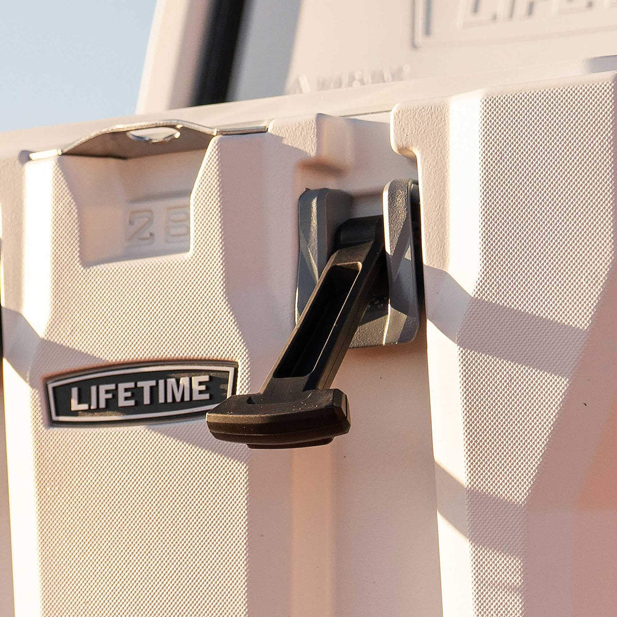 Lifetime 28 qt Bear-Resistant Camping Cooler, Premium High Performance, Ice Retention, Hard Cooler, 20 Can Capacity, Boulder Gray (91289)