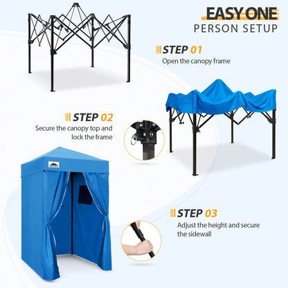 EAGLE PEAK Flex Ultra Compact 4 ft x 4 ft Pop-up Changing Room Canopy, Portable Privacy Cabana