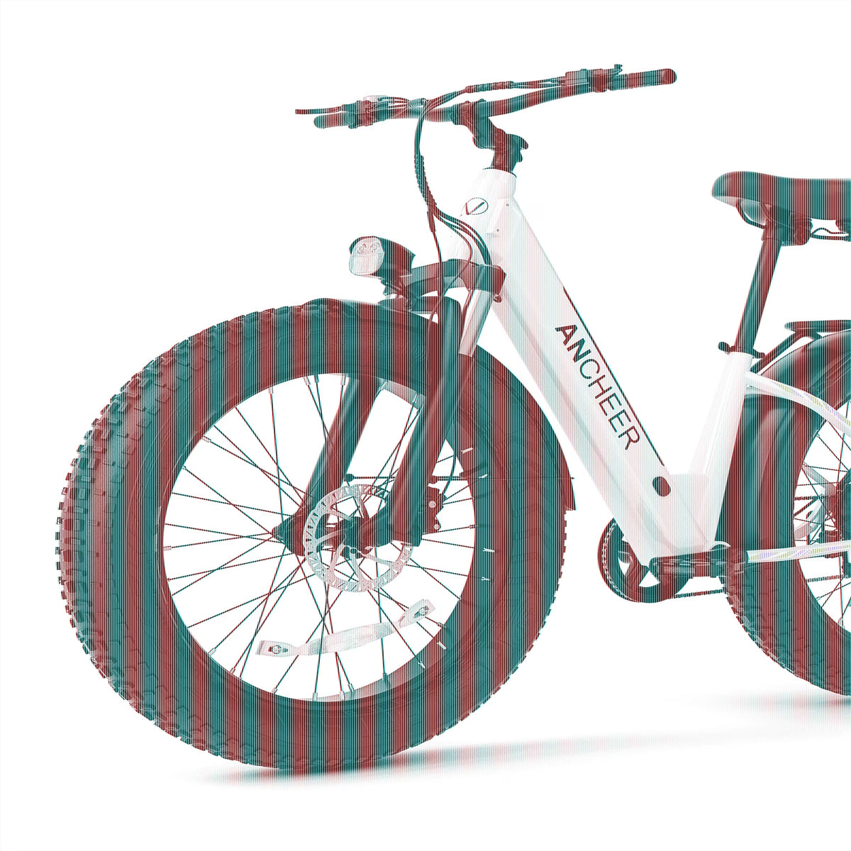 ANCHEER Electric Bike for Adults, 750W Ebike, 28MPH 60Miles Electric Mountain Bike, 26" Fat Tire Electric Bicycle with 48V 15AH Battery, Rear Rack, Lockable Suspension Fork,7 Speed, UL2849