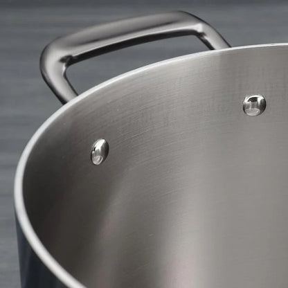 14 Piece Tri-Ply Clad Stainless Steel Cookware Set with Glass Lids