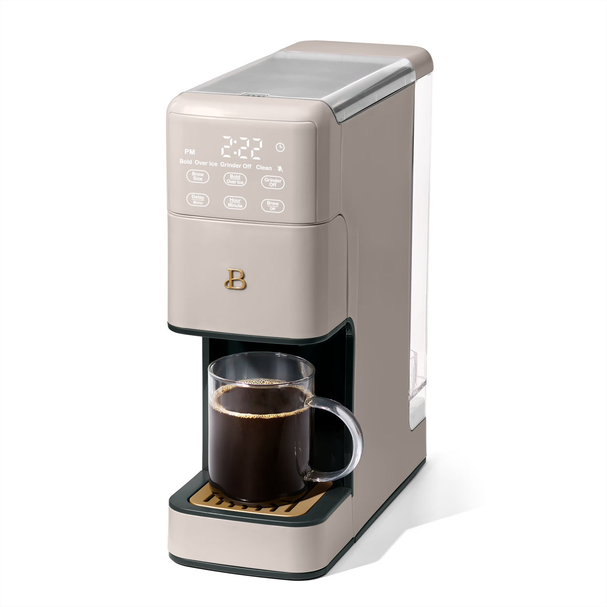 Beautiful Perfect Grind�?Programmable Single Serve Coffee Maker, White Icing by Drew Barrymore