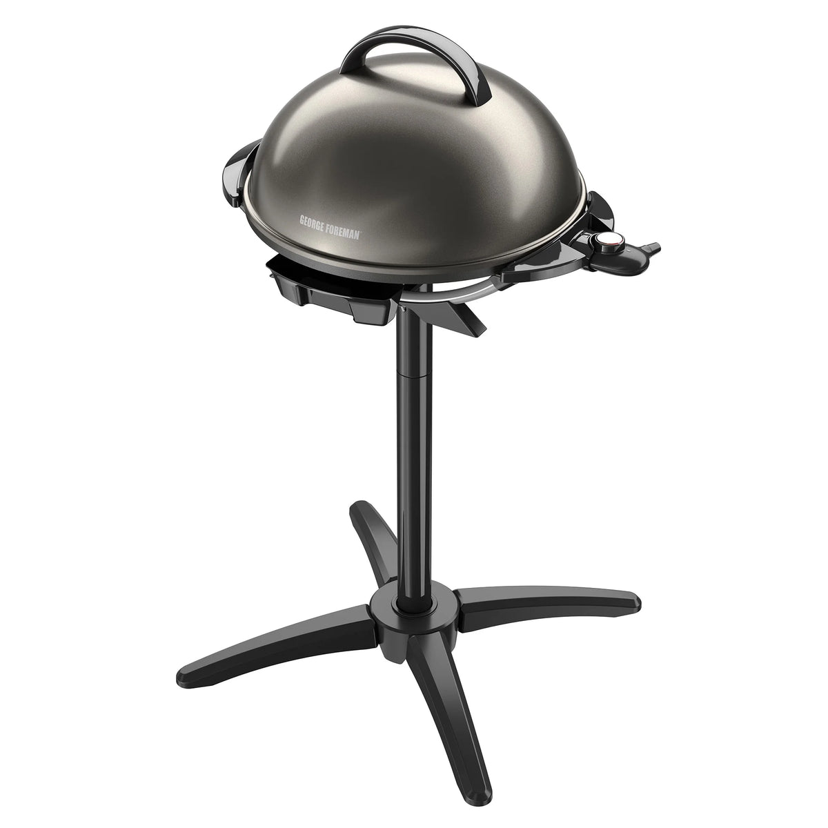 Foreman 15 Serving Nonstick Indoor/Outdoor Electric Grill in Gun Metal