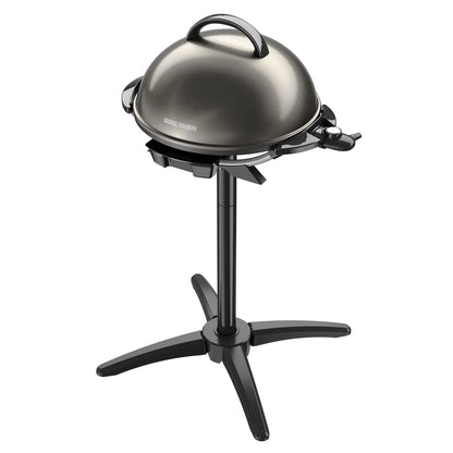 Foreman 15 Serving Nonstick Indoor/Outdoor Electric Grill in Gun Metal