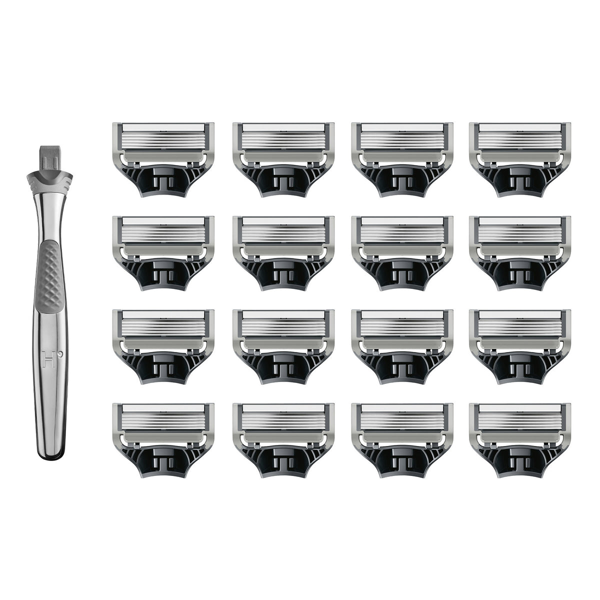 Harry's Chrome Edition Razor Set 16 Cartridges + 1 Handle