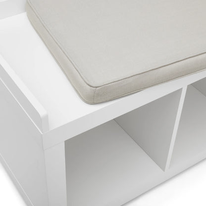 Better Homes & Gardens 4-Cube Shoe Storage 58.39" Bench, Weathered