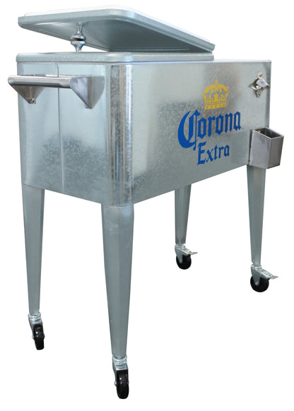 Leigh Country MC 47902 80 qt. Galvanized Corona Outdoor Cooler, Silver