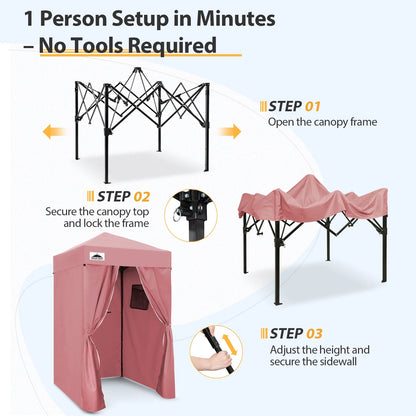 EAGLE PEAK Flex Ultra Compact 4 ft x 4 ft Pop-up Changing Room Canopy, Portable Privacy Cabana