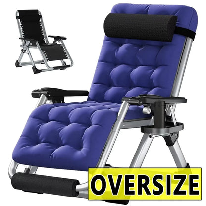 NAIZEA 2 Pack Zero Gravity Chair, Foldable Portable Lawn Recliner with Cushion, Headrest, Cup Holder, Black