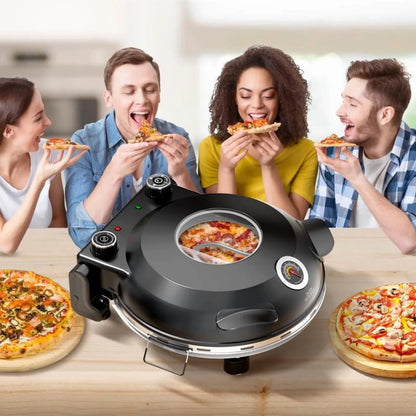 US 2025 Deals For You Days Electric Pizza Oven & Maker, Indoor & Outdoor Portable, 12-Inch Pizza Stone Heats Up to 800��F