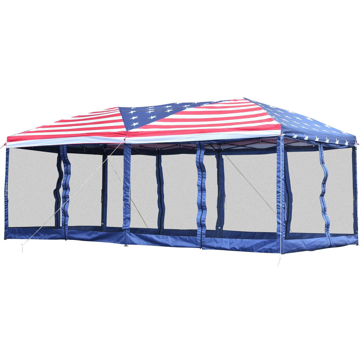 Outsunny 10' x 20' Pop Up Canopy Tent with Netting, Heavy Duty Large Party Tent, Instant Sun Shelter with Carry Bag for Backyard Garden Patio, Beige