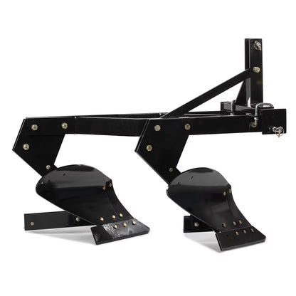 Titan Attachments 3 Point 21" Double Bottom Moldboard Turn Plow Fits Category 1 Tractors, Tow-Behind Dual Turning Plow Rotates Soil to Aerate, Tillage, Soil Prep