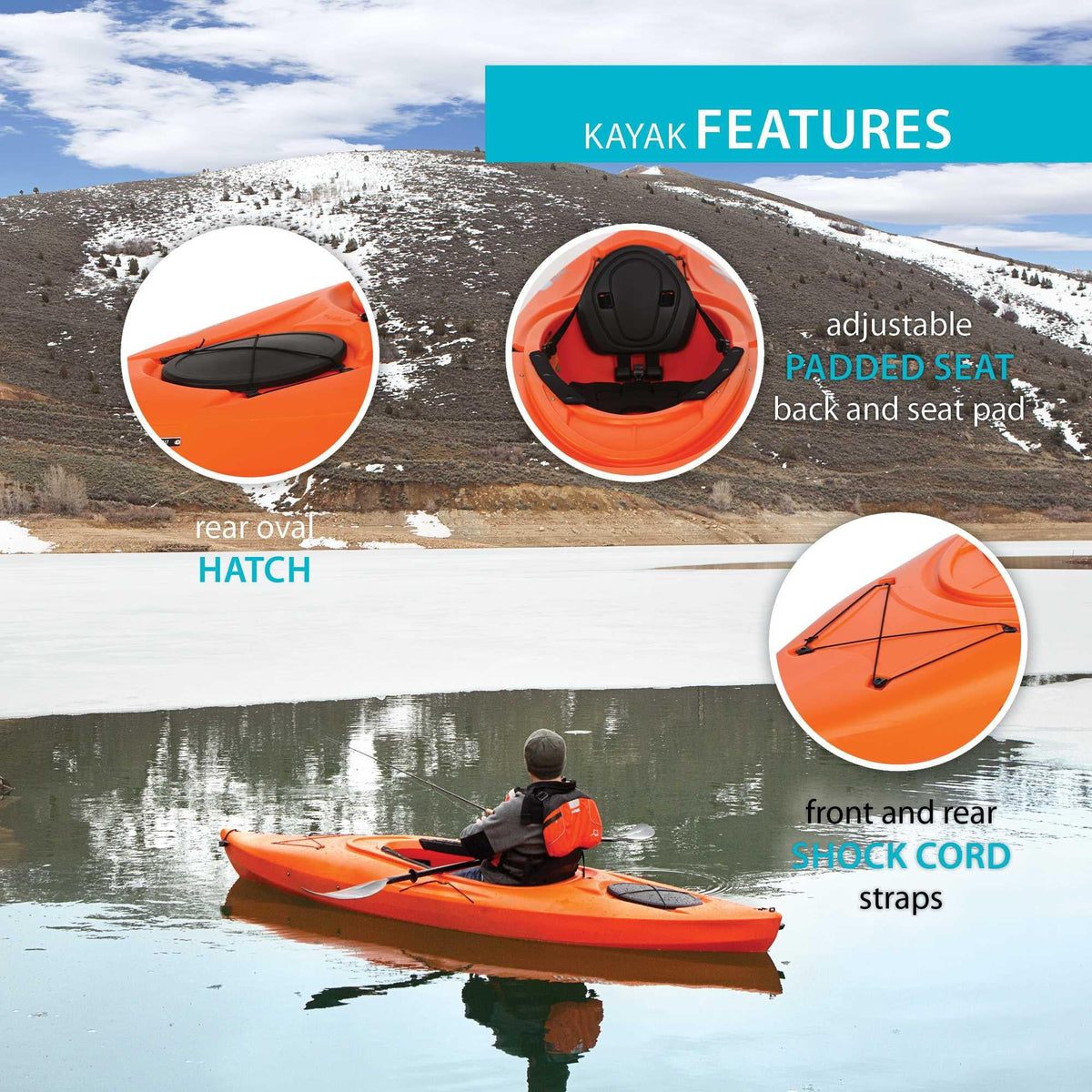 Lifetime Guster 10 Sit-Inside Kayak- Lime Green (90527)