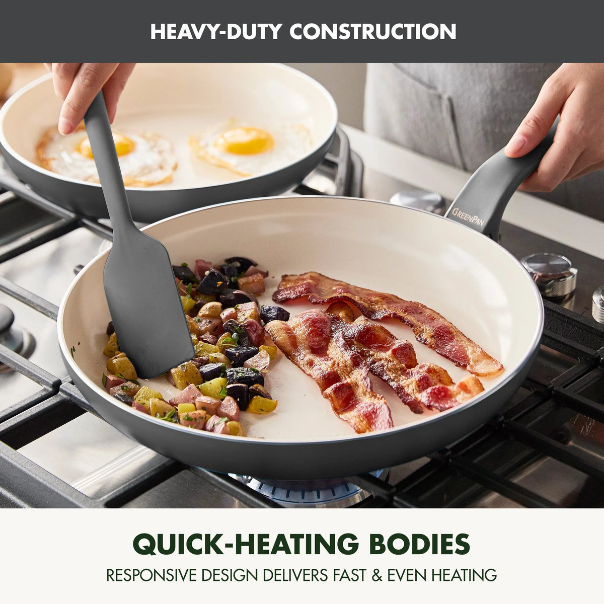 GreenPan Essence 17-Piece Ceramic Nonstick Cookware �C Toxin-Free, Dishwasher & Oven Safe, Green