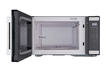 Hamilton Beach 1.1 cu. ft. Countertop Microwave Oven, 1000 Watts, White Stainless Steel