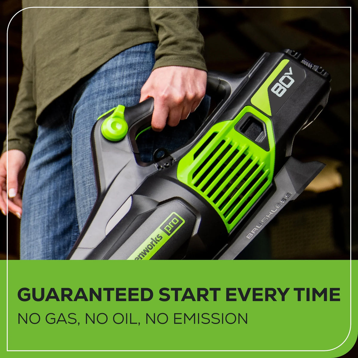Greenworks Pro 80V (170 MPH / 730 CFM) Brushless Cordless Axial Blower, Tool Only BL80L02