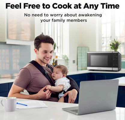 BLACK+DECKER 0.9 Cu Ft Microwave Oven Countertop , 6 Auto Menus, 10 Power Levels, Digital Panel, 900W